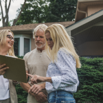 An insurer suggesting remedies for subsidence to an old couple